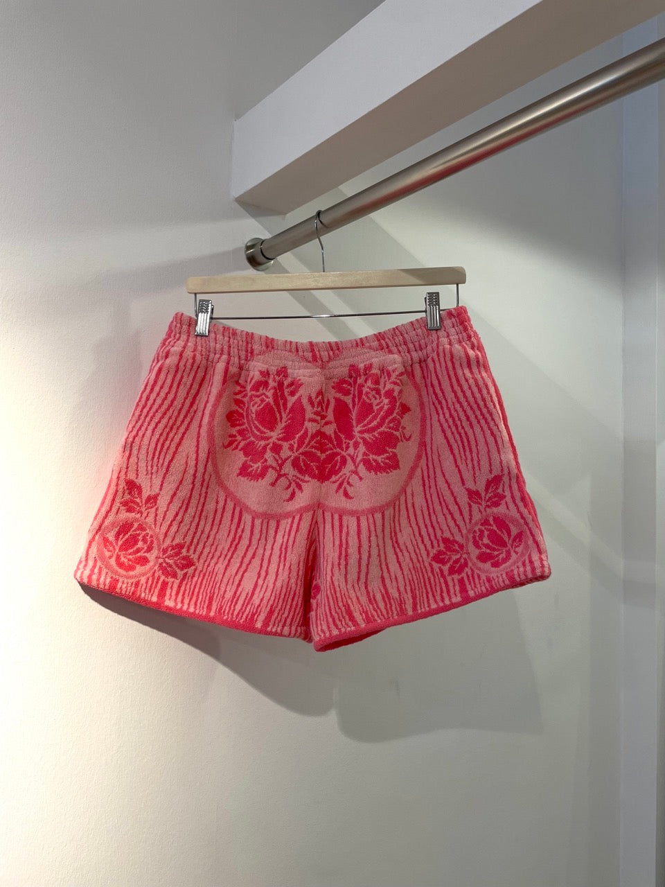 Frottee Shorts romantic flower / XXL/XXXL