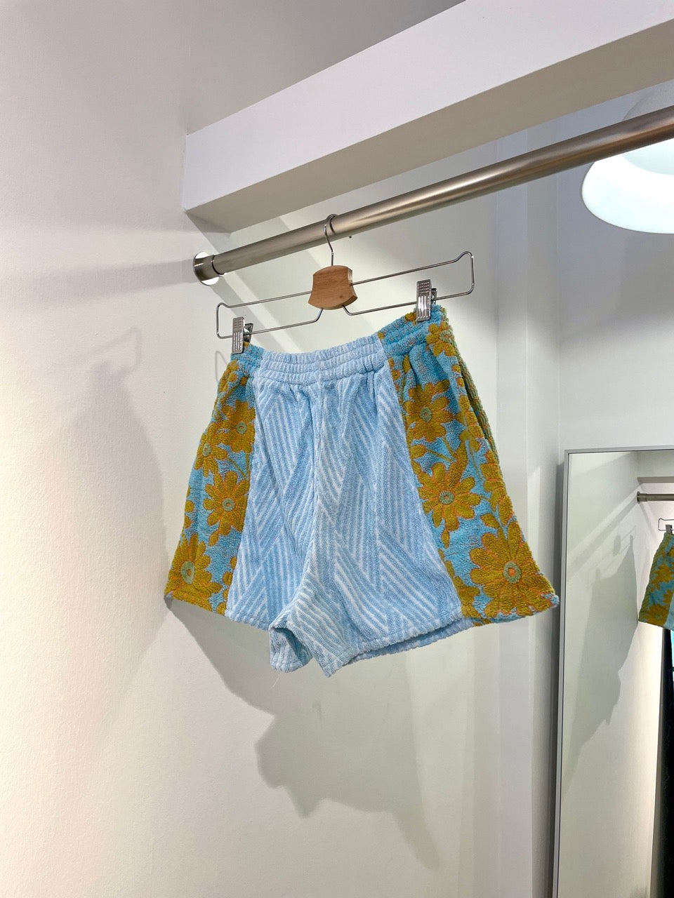 Frottee Shorts winter flower / S/M (B-Ware)