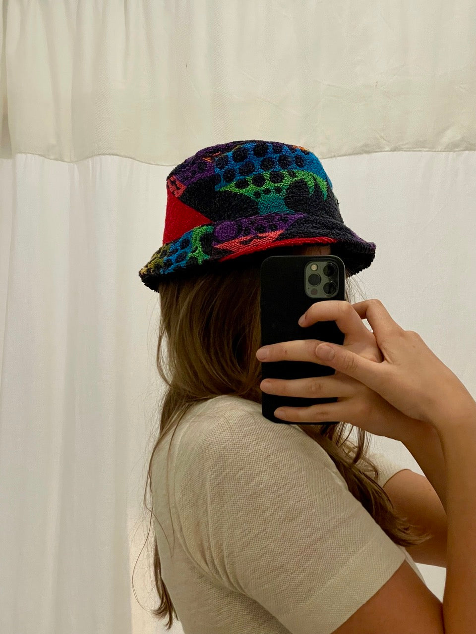 Reversible Bucket Hat old school fish / XL Men