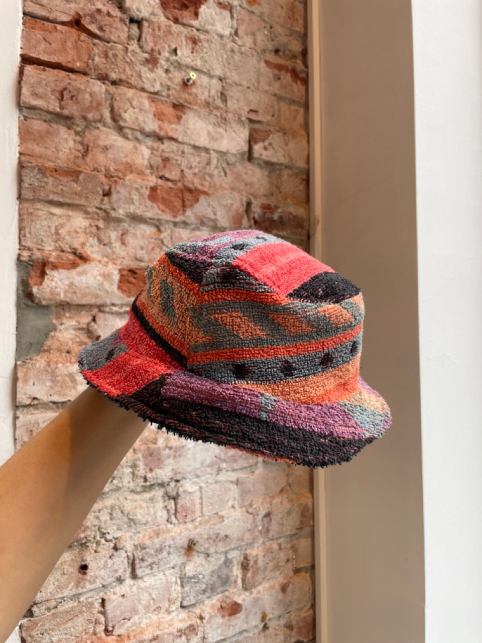 Reversible Bucket Hat anthra aztek / XL Men