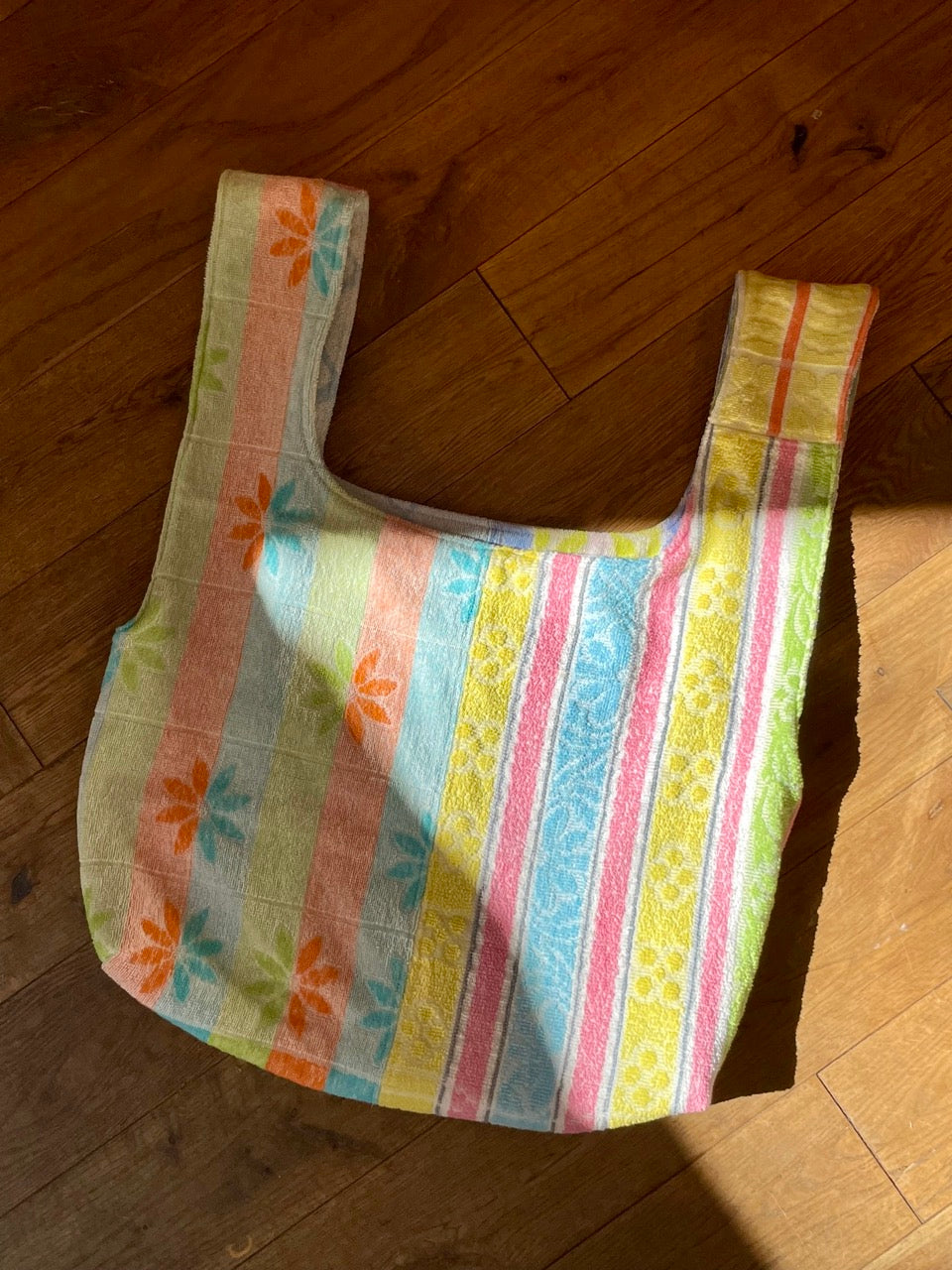 Reversible XXL Shopper pastell flowers