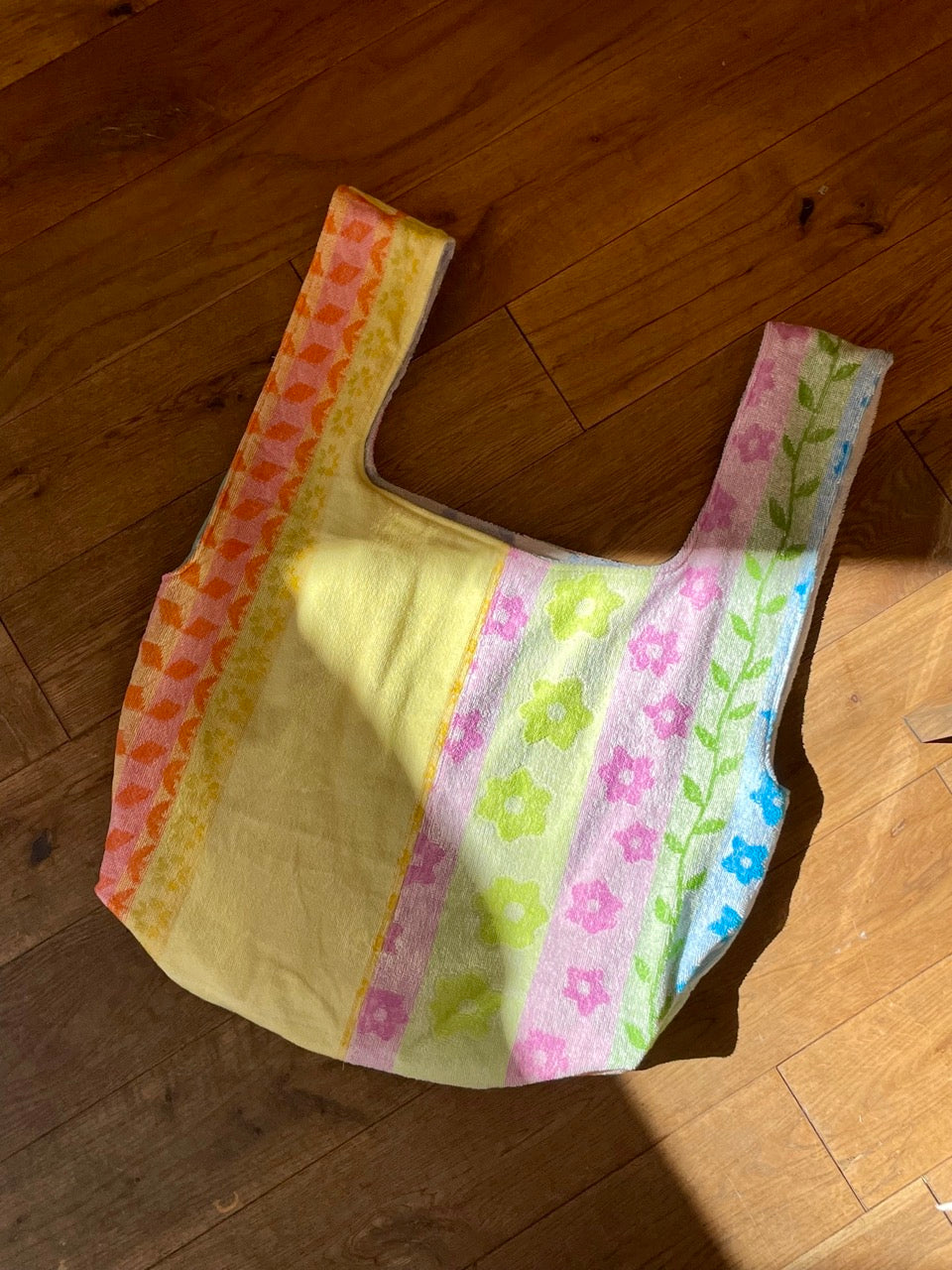 Reversible XXL Shopper pastell flowers