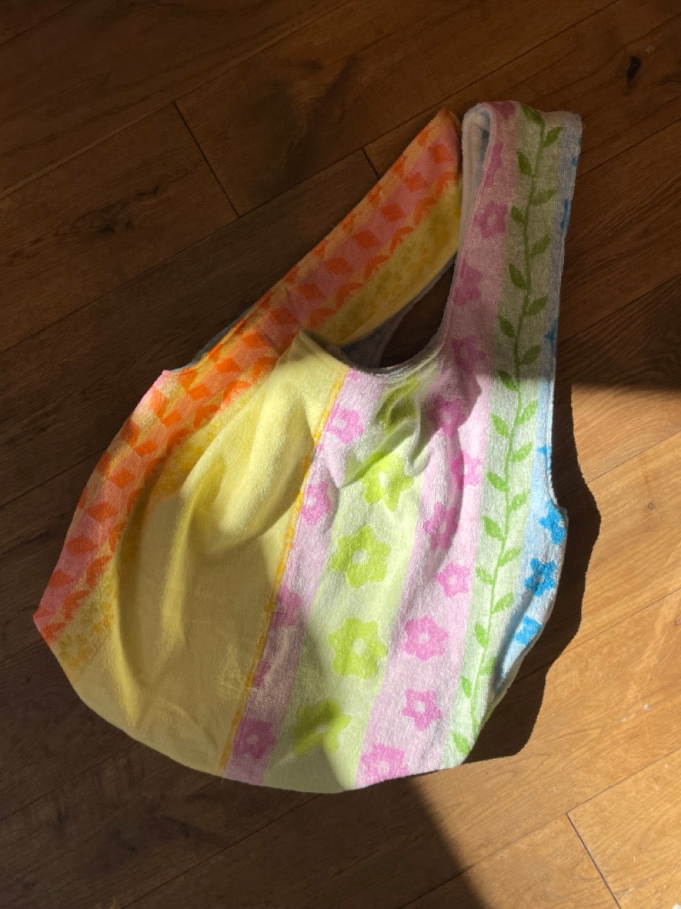 Reversible XXL Shopper pastell flowers